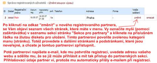 Již se mi zaregistroval partner, co teď s tím?